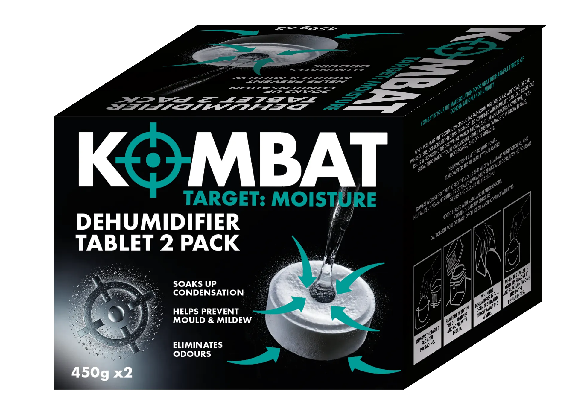 DEHUMIDIFIER 450g 2 Tablet Color Box